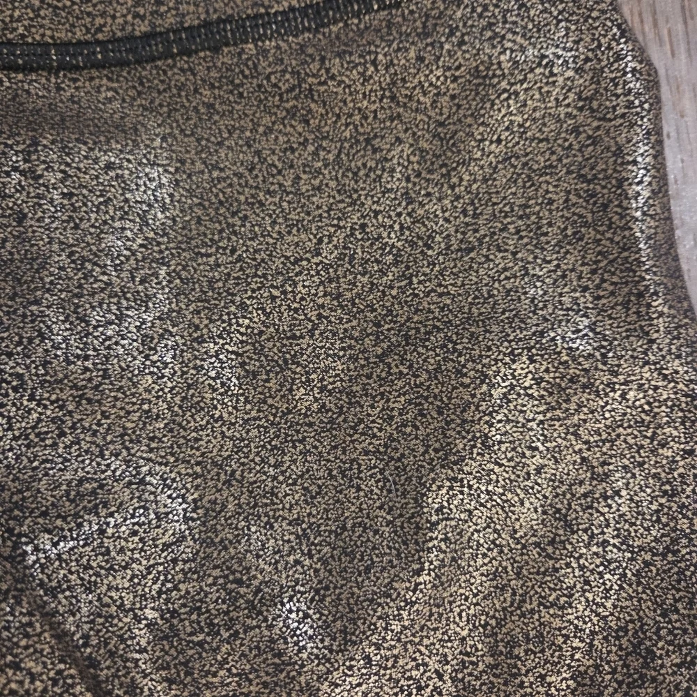 Lululemon Wunder Under High Rise Tight Foil Luminosity Black Copper Gold